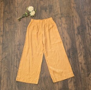 Magaschoni Linen Wide Leg Pants